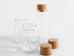 Jars with cork lids Roland Watzdorf